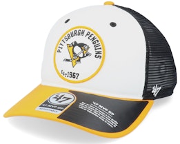 Pittsburgh Penguins Swell Mvp Dv White/Black/Yellow Trucker - 47 Brand