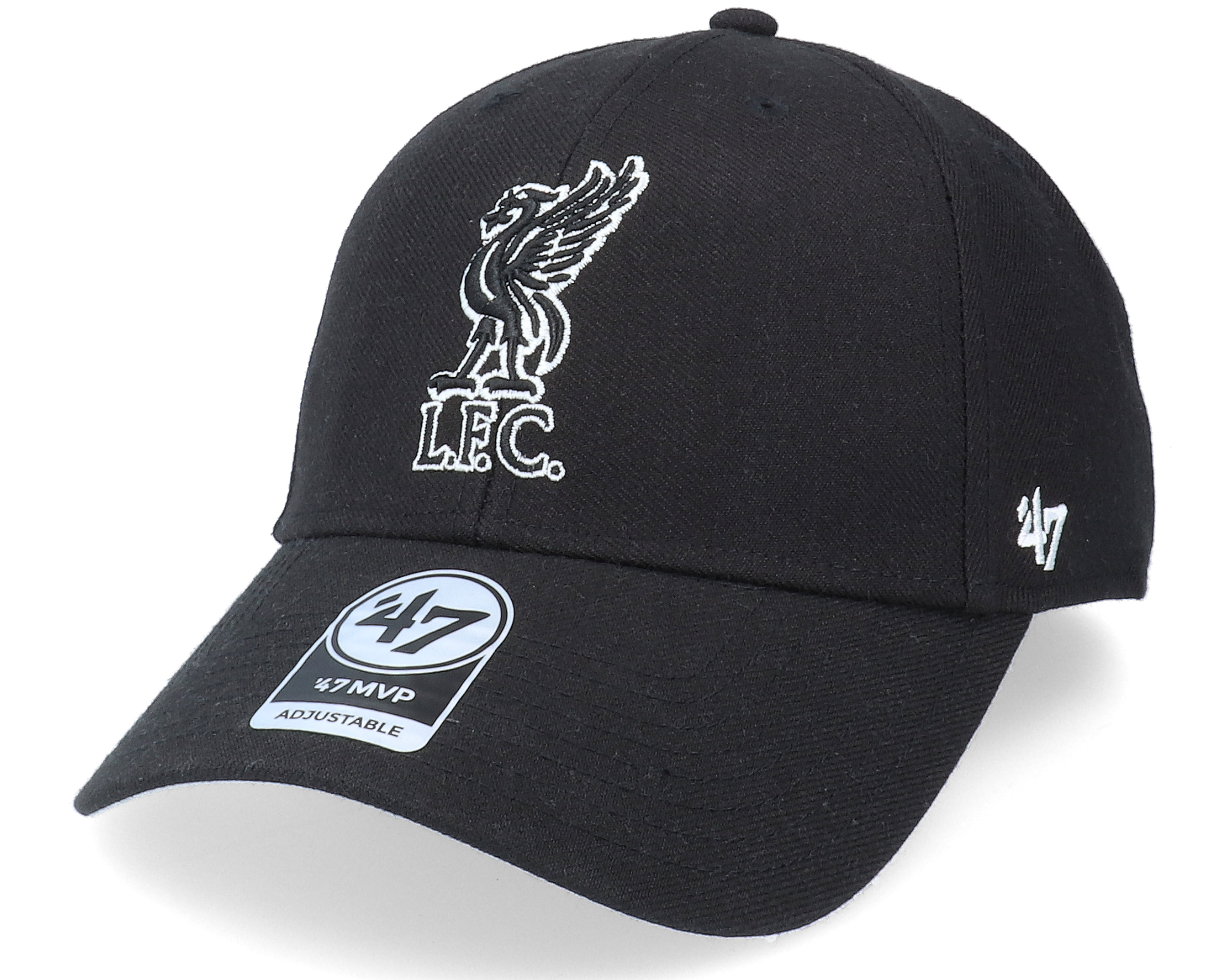 Liverpool FC Mvp Black Adjustable 47 Brand cap Hatstore.co.uk