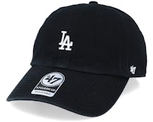 Los Angeles Dodgers Base Runner Clean Up Black/White Adjustable - 47 Brand