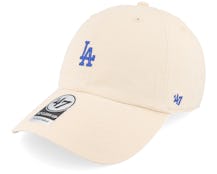 Los Angeles Dodgers MLB Base Runner Clean Up Natural Dad Cap - 47 Brand