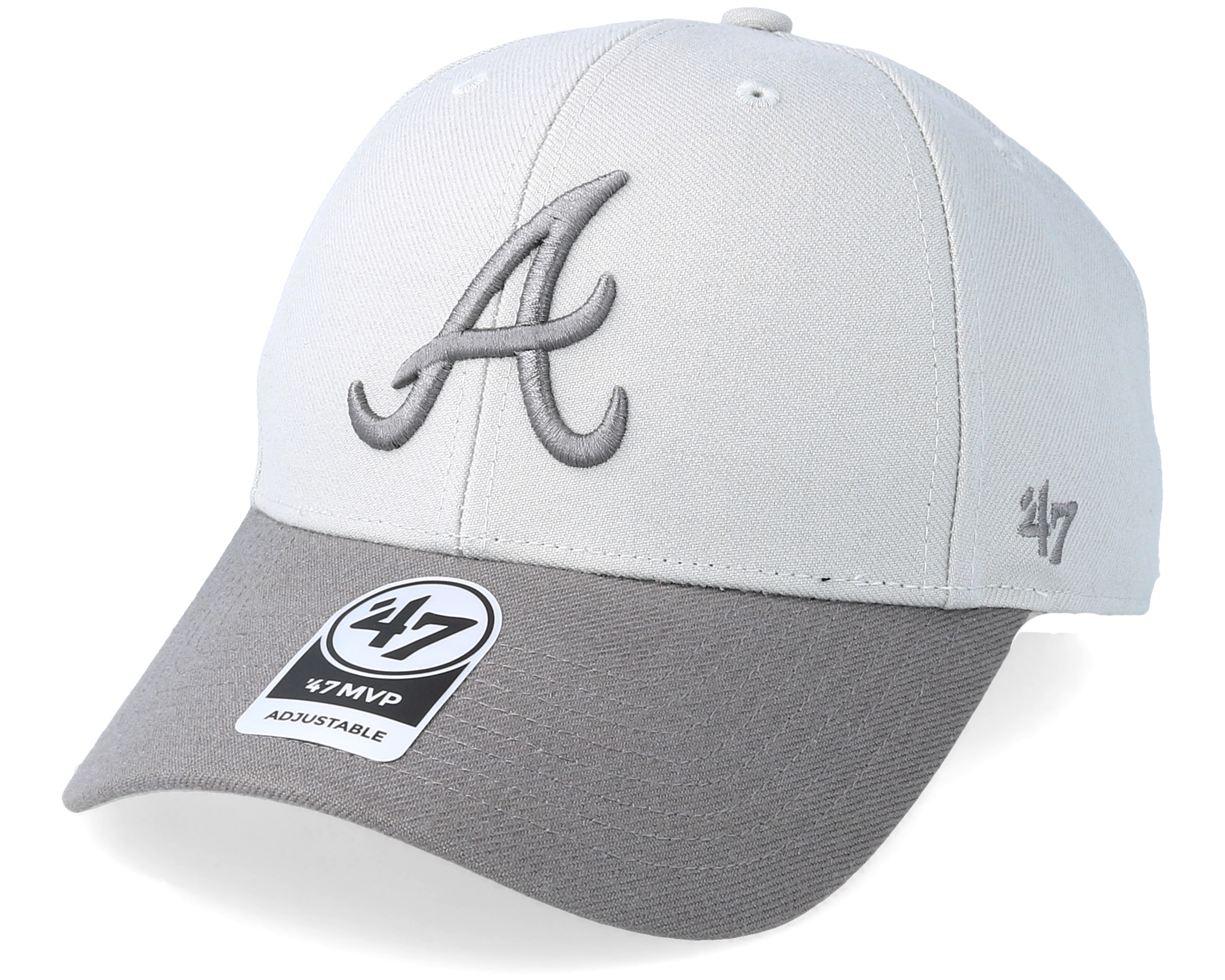 Hat Club Atlanta Braves 2Tone Grey Brim Axe – Rebeaters