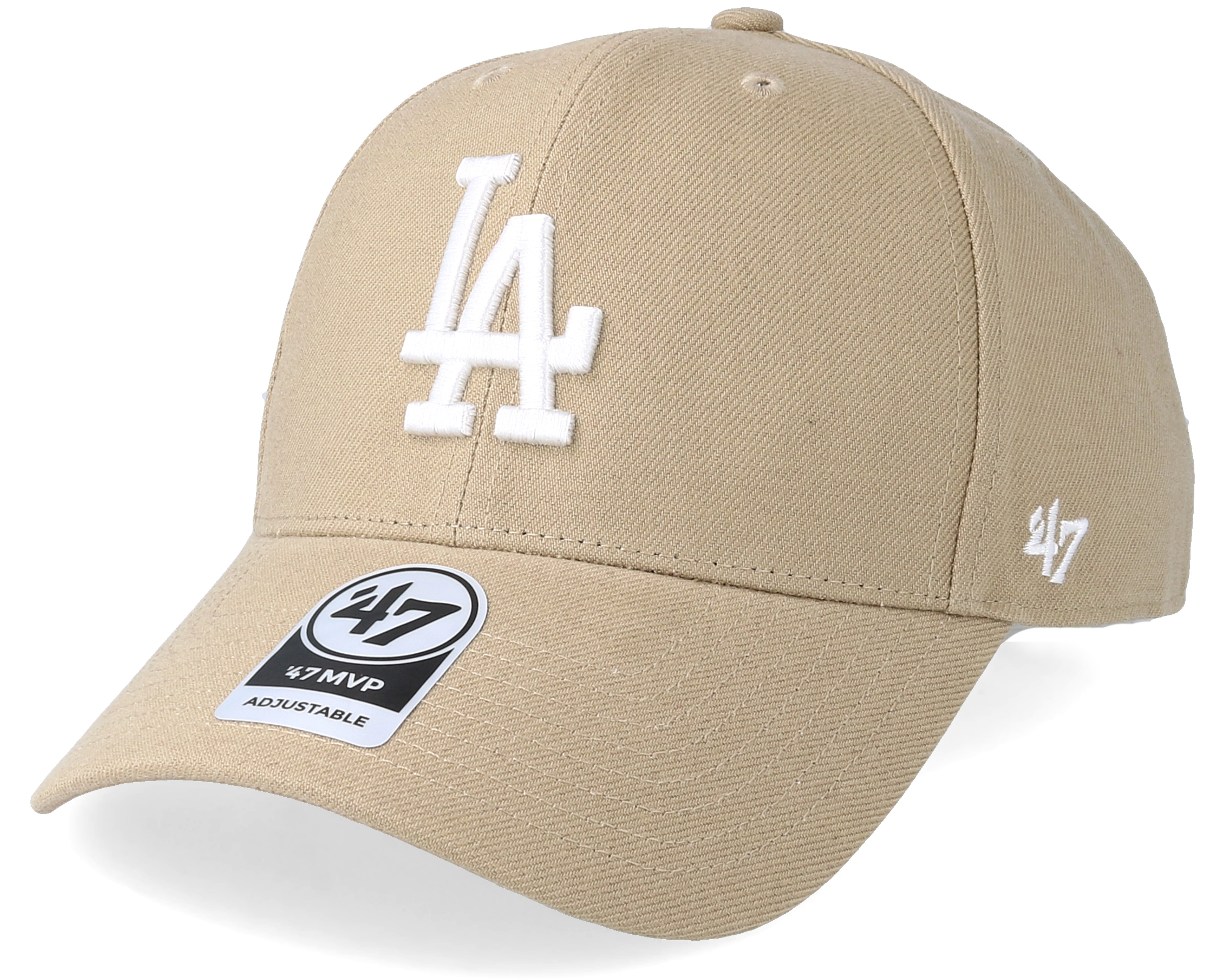 Los Angeles Dodgers 47 Mvp Khaki/White Adjustable - 47 Brand cap