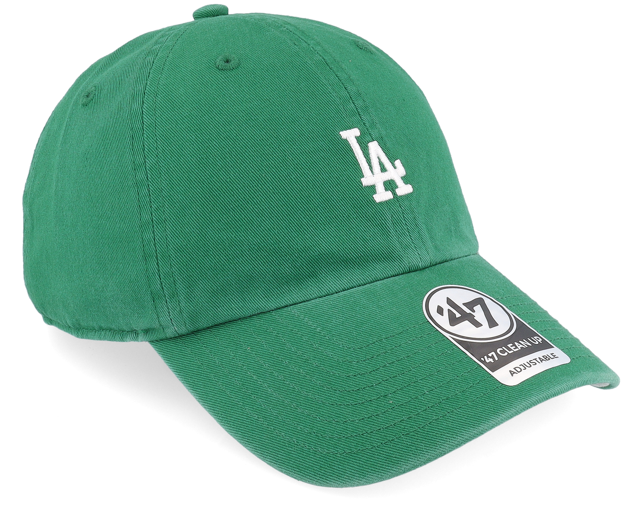 Los Angeles Dodgers MLB Base Runner Clean Up Kelly Green Dad Cap