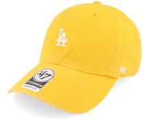 Los Angeles Dodgers MLB Base Runner Clean Up Gold Dad Cap - 47 Brand