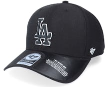 Los Angeles Dodgers Cold Zone Mvp Dp Black Adjustable - 47 Brand