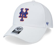 New York Mets Mvp White Adjustable - 47 Brand
