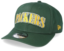 Green Bay Packers NFL Pre Curved 9Fifty Green/Yellow Adjustable - New Era