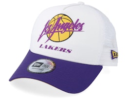 LA Lakers Neoprene White/Purple Trucker - New Era