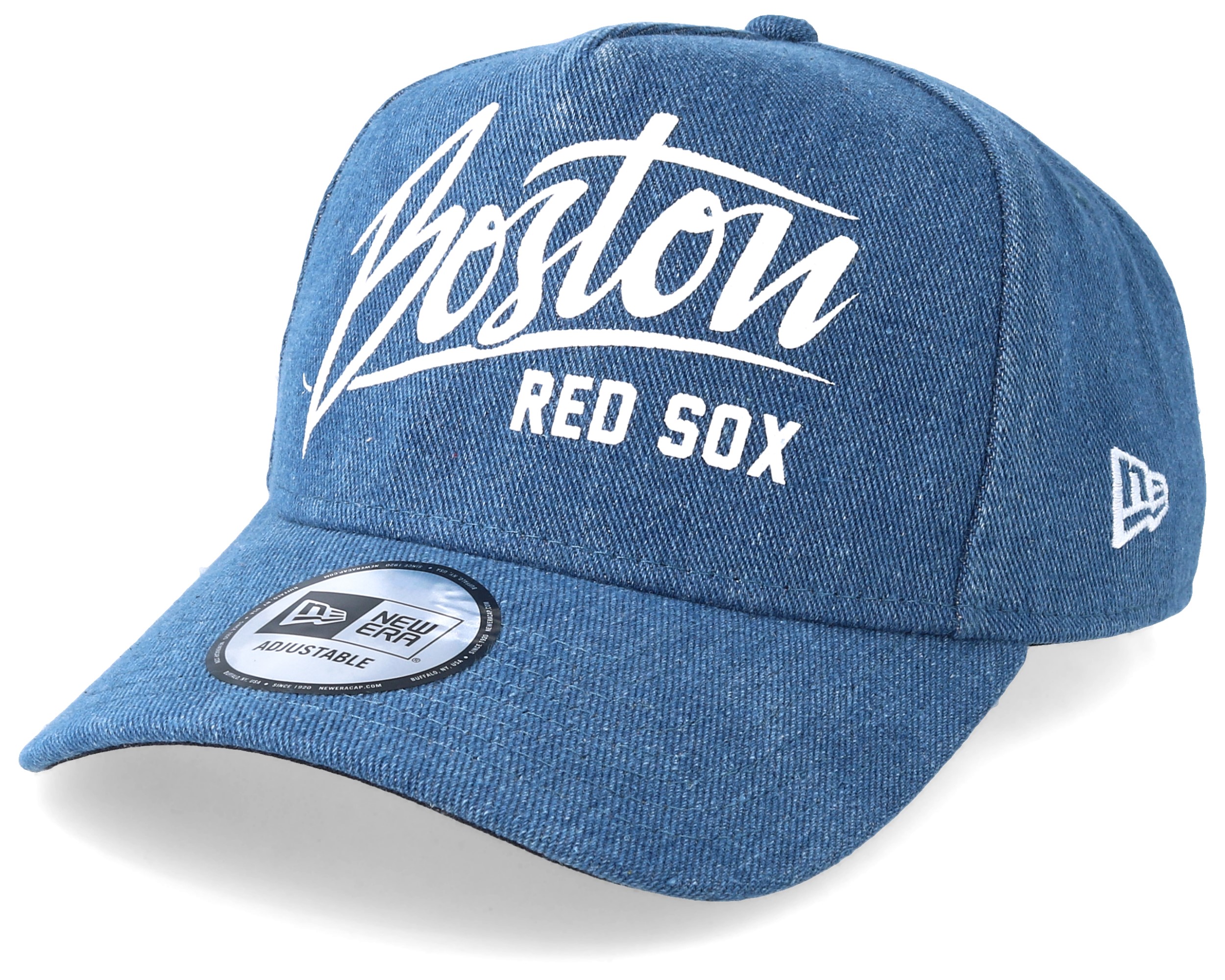 denim red sox hat