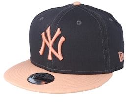 Kids New York Yankees League Essential 9Fifty Dark Grey/Peach Snapback - New Era