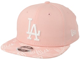 Los Angeles Dodgers Kids Palm Print 9Fifty Pink Snapback - New Era