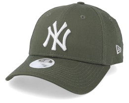 New York Yankees Womens League Essential 9Forty Olive/White Adjustable - New Era