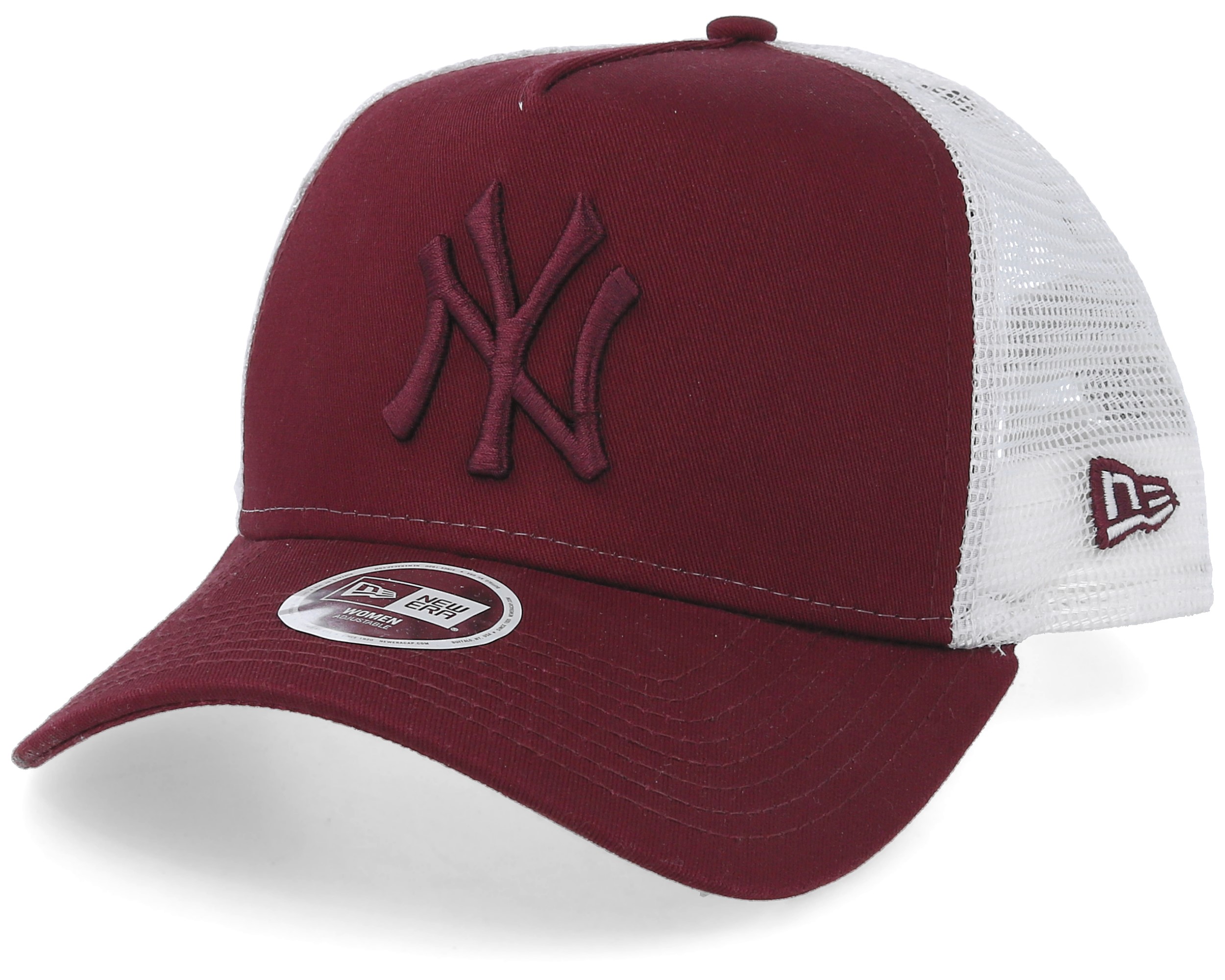 New York Yankees Womens Essential Maroon/White Trucker Hatstore