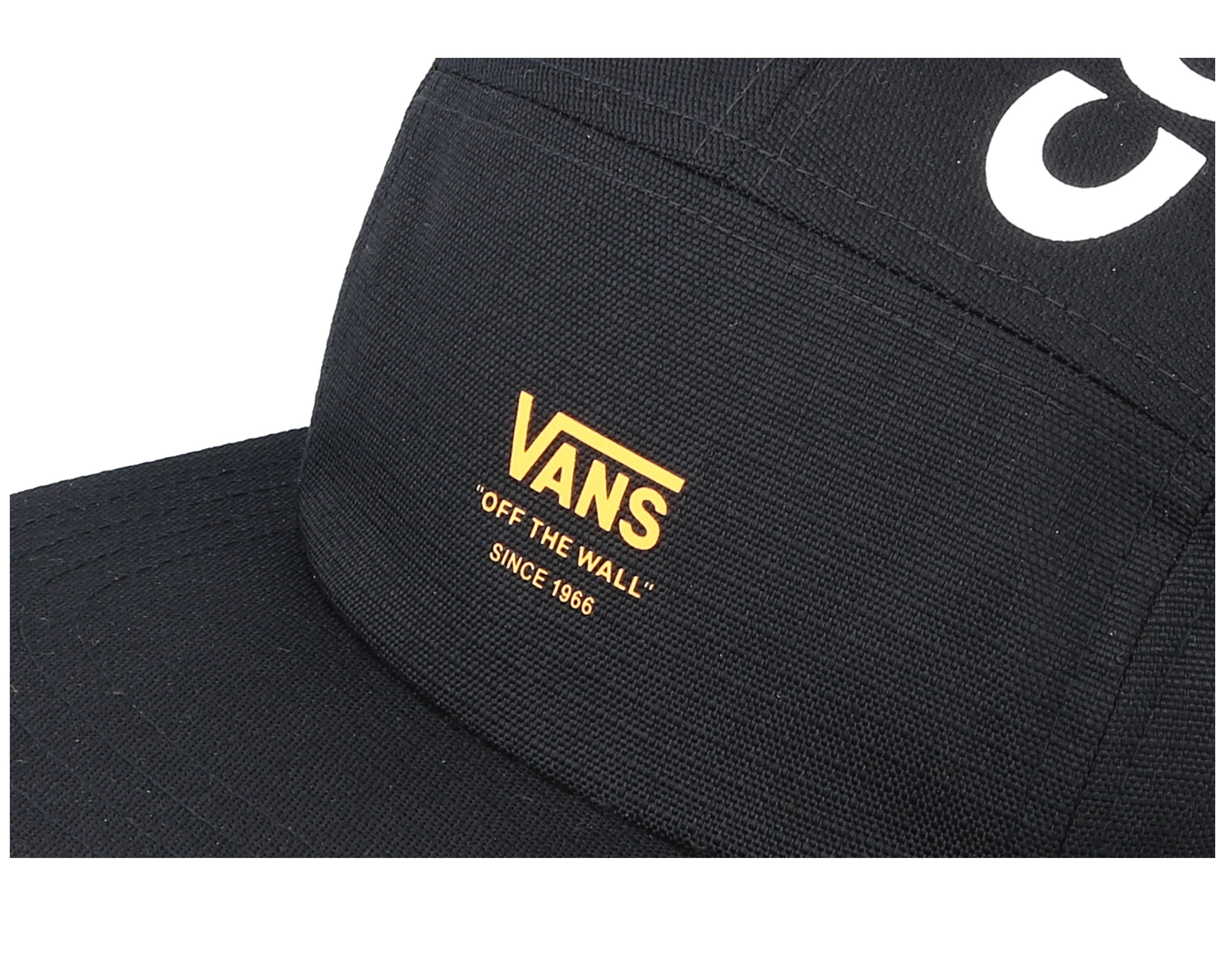 Cordura Camp Black 5 Panel Vans Casquette Hatstore