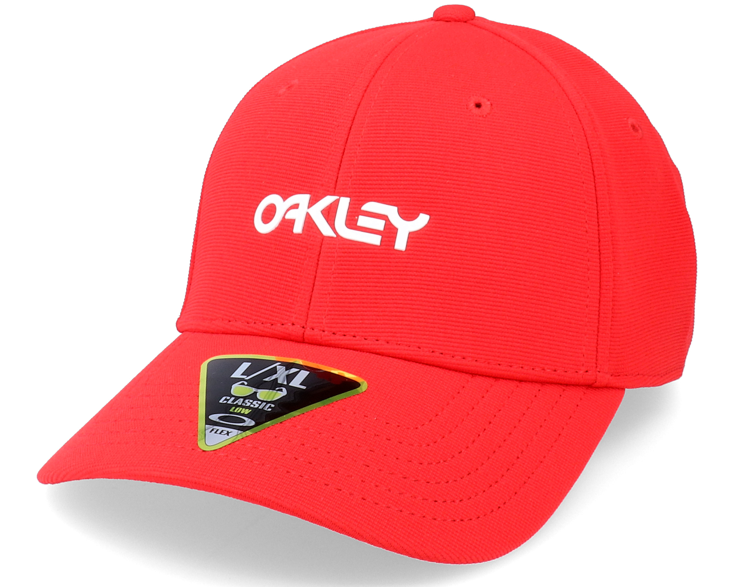 6 Panel Stretch Metallic Hat Red Line Flexfit - Oakley cap |  