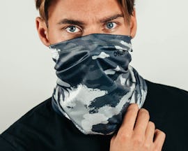 Neck Gaiter Painted Grey Camo Face Mask - Oakley