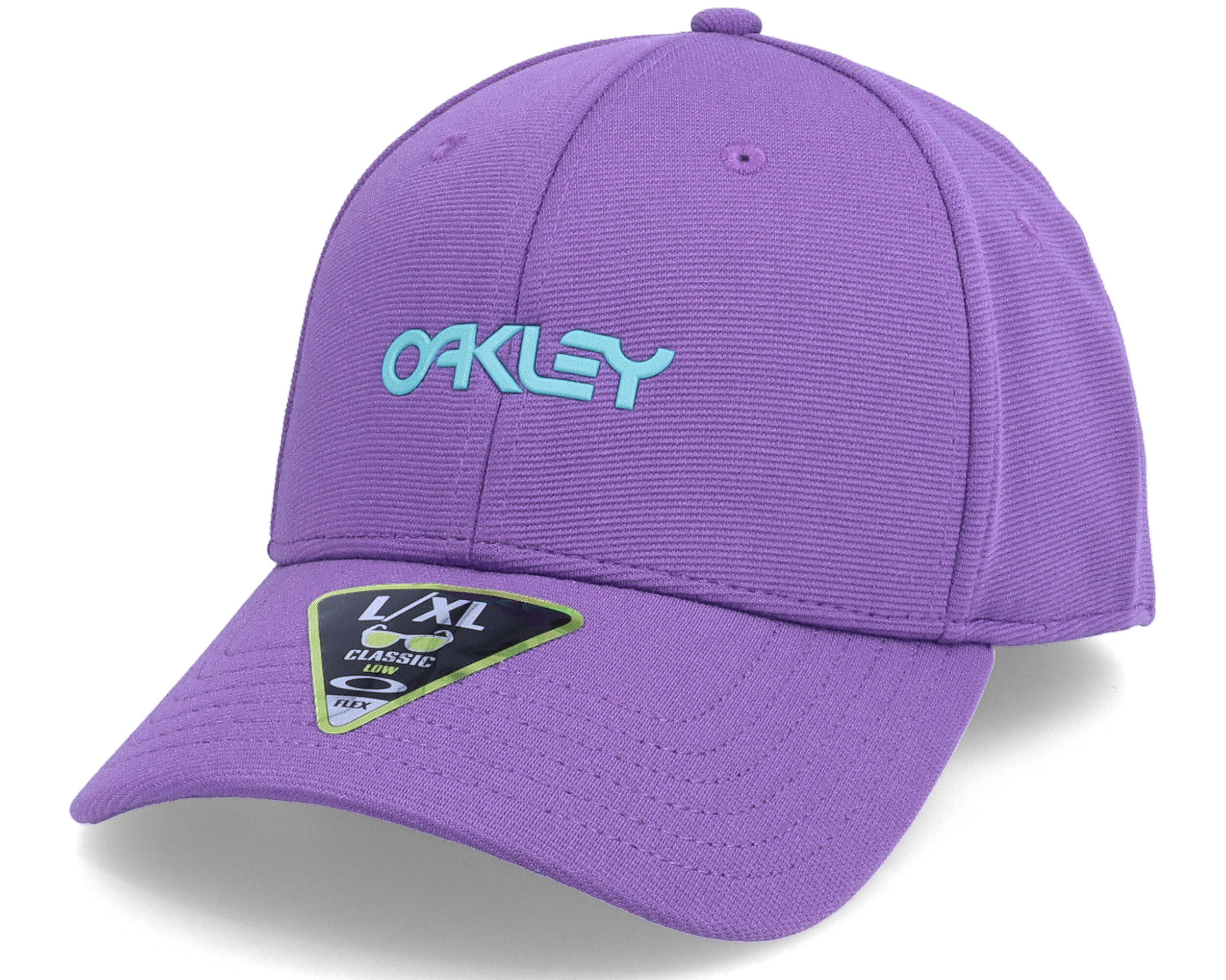 6 Panel Stretch Metallic Hat Deep Violet Flexfit - Oakley cap