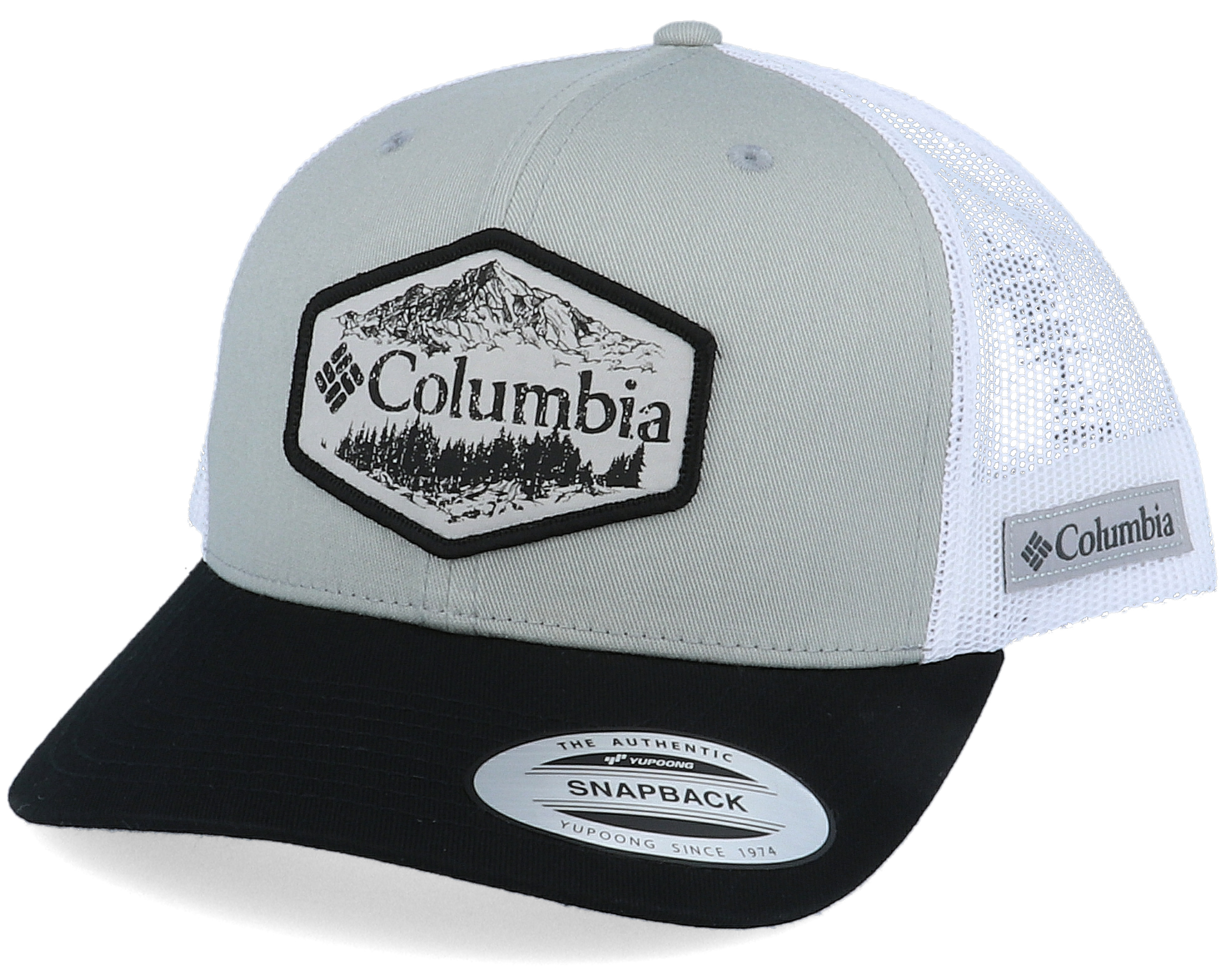 Mesh Snap Back Col. Grey/Black/Outsider Patch Trucker - Columbia