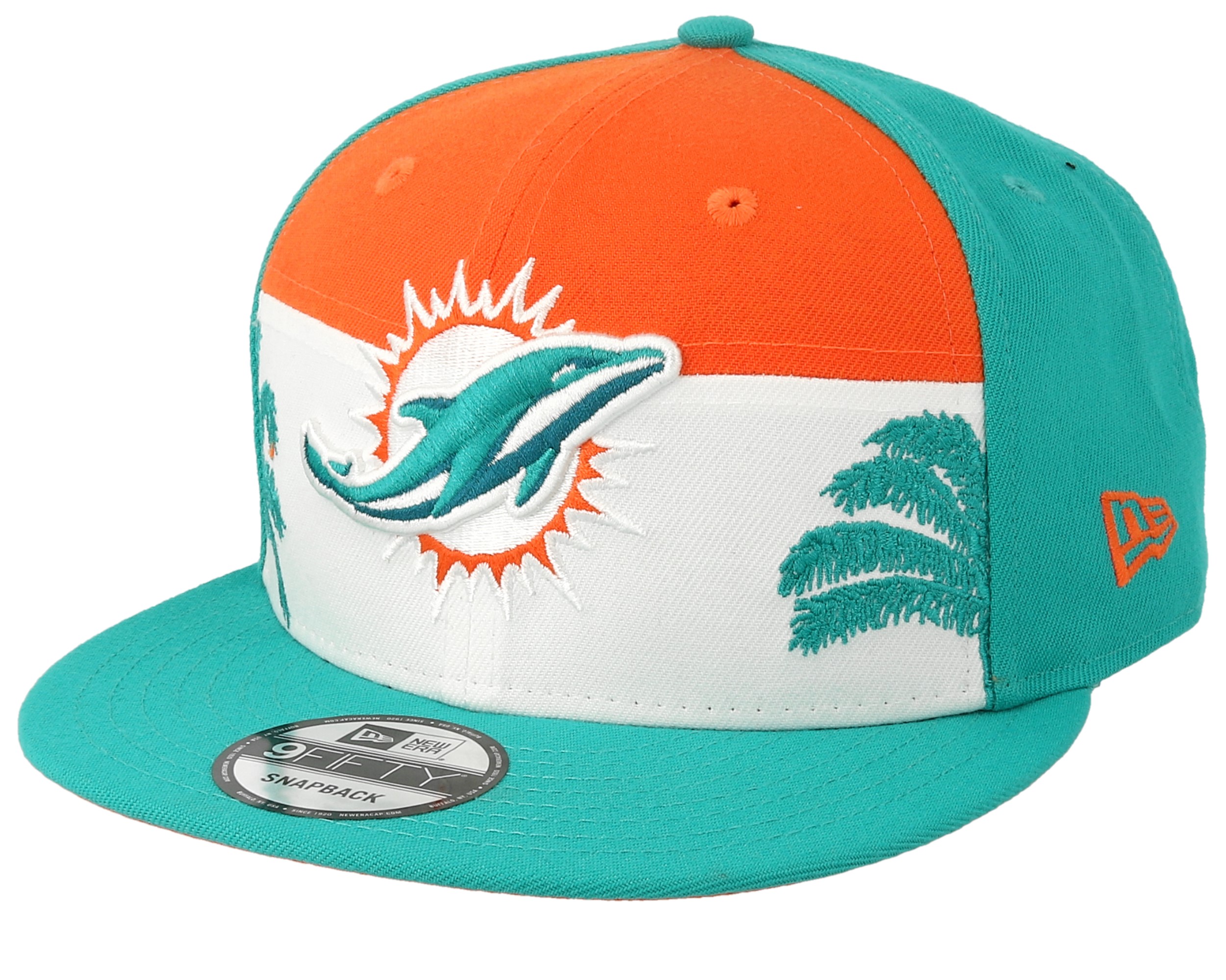 Miami Dolphins 9Fifty NFL Draft 2019 Orange/White/Teal Snapback