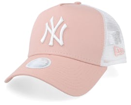 New York Yankees Women's League Essential Pink/White Trucker - New Era
