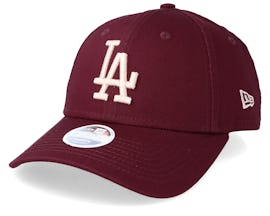 Los Angeles Dodgers Women's League Essential 9Forty Maroon/Pink Adjustable - New Era