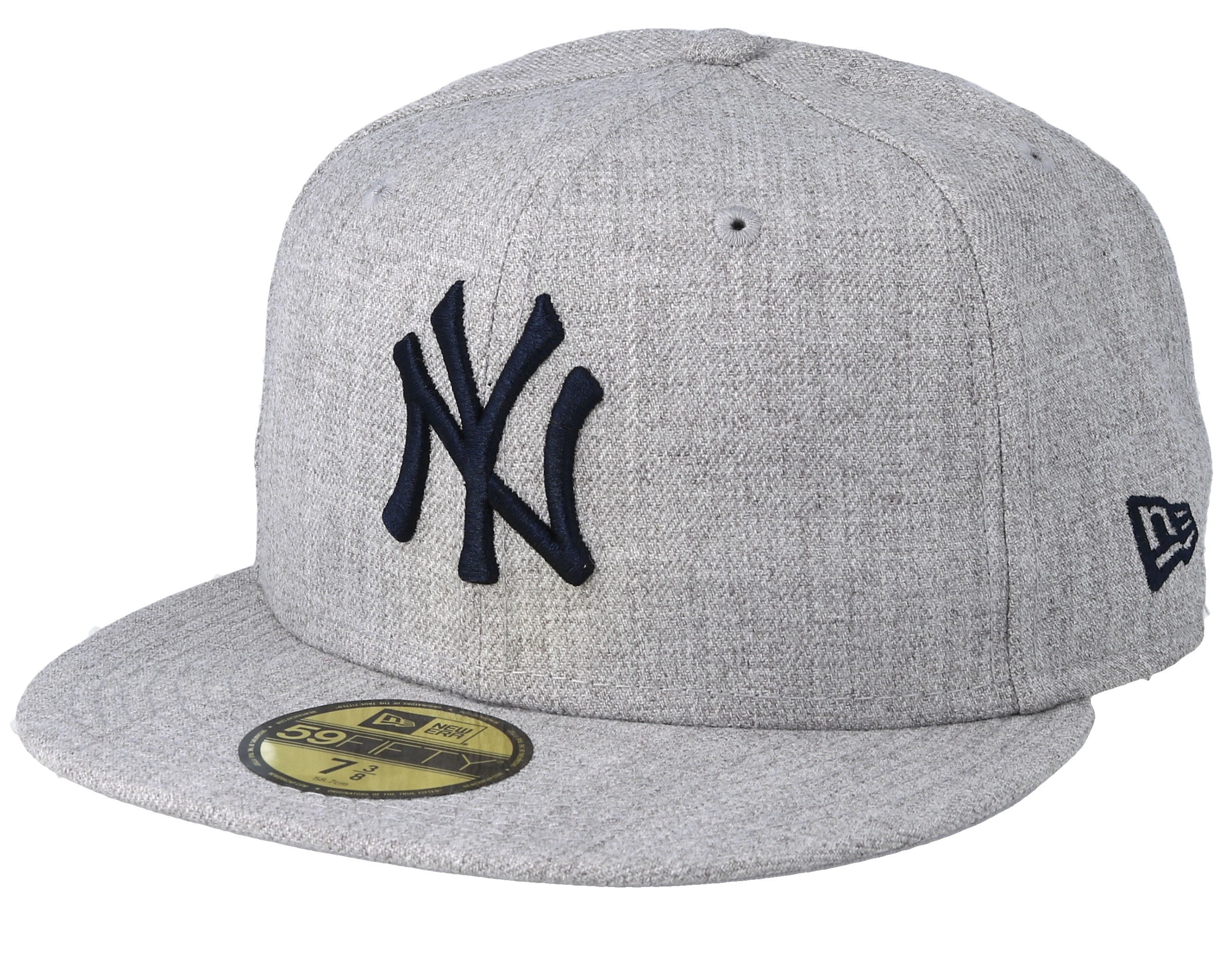 Yankees Gray/Navy - York New Fitted New Era cap Heather 59Fifty