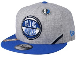 Dallas Mavericks 19 NBA 9Fifty Draft Heather Grey/Blue Snapback  - New Era
