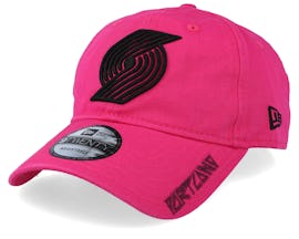 Portland Trail Blazers Hard Neon 9Forty Pink/Black Adjustable - New Era
