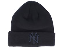 New York Yankees Essential Knit Black/Black Cuff - New Era