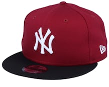 New York Yankees Color Block 9Fifty Cardinal/Black Snapback - New Era