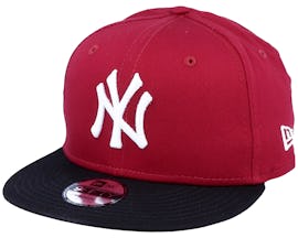 Kids New York Yankees Colour Block 9Fifty Maroon/Black Snapback - New Era