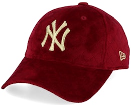 New York Yankees Women MLB Quilted 9Forty Red/Gold Adjustable - New Era