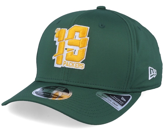 Green Bay Packers NFL Numbers Stretch 9Fifty Green/Yellow Adjustable - New Era