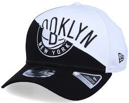 Brooklyn Nets NBA Team Split Stretch 9Fifty Black/White Adjustable - New Era