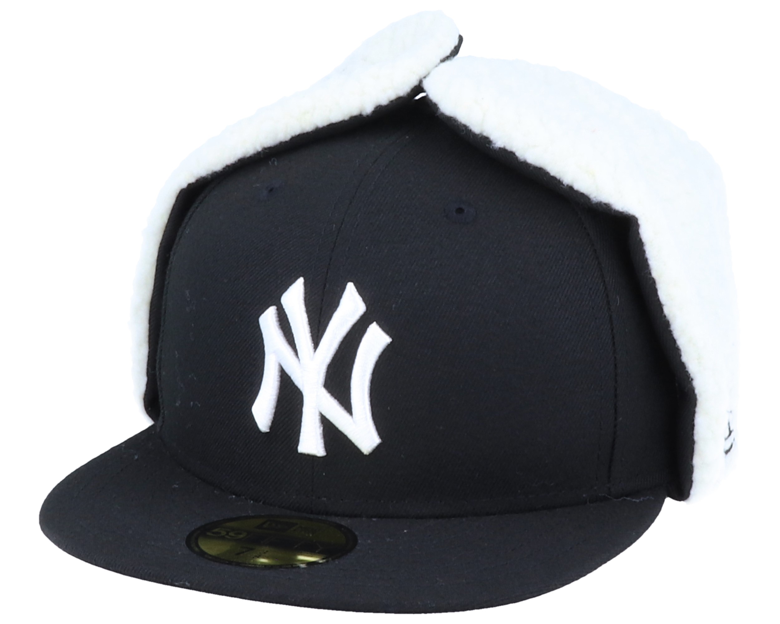 7 New Era New York Yankees Hat Cap 59Fifty Fitted Dog Tag 21107857 Black