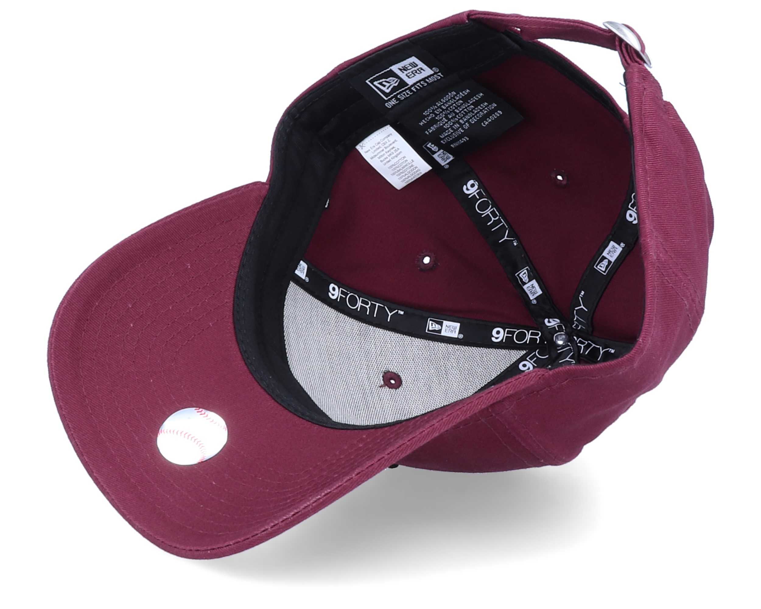 ハット New Era League Essential NY Yankees Cap Burgundy New York Yankees League Essential 9Forty Maroon/Black