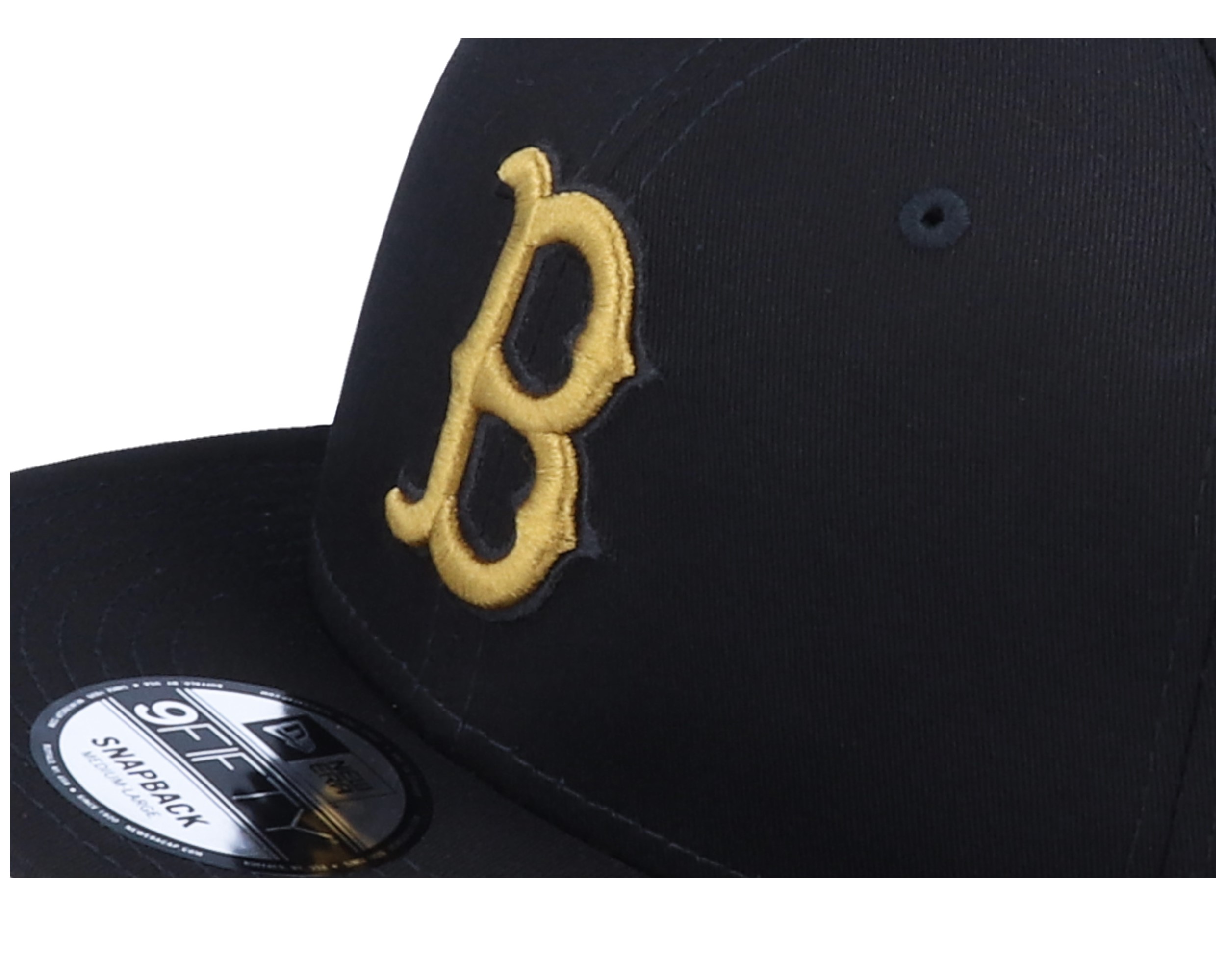 black and gold red sox hat