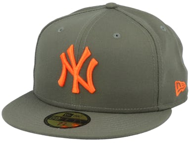 New Era Flat Brim Orange Logo 9FIFTY League Essential New York