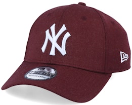 New York Yankees 39Thirty Heather Essential Maroon/White Flexfit - New Era