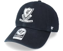 Liverpool FC Arched Clean Up Black Dad Cap - 47 Brand