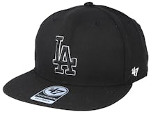 Los Angeles Dodgers No Shot 47 Captain Black Snapback - 47 Brand