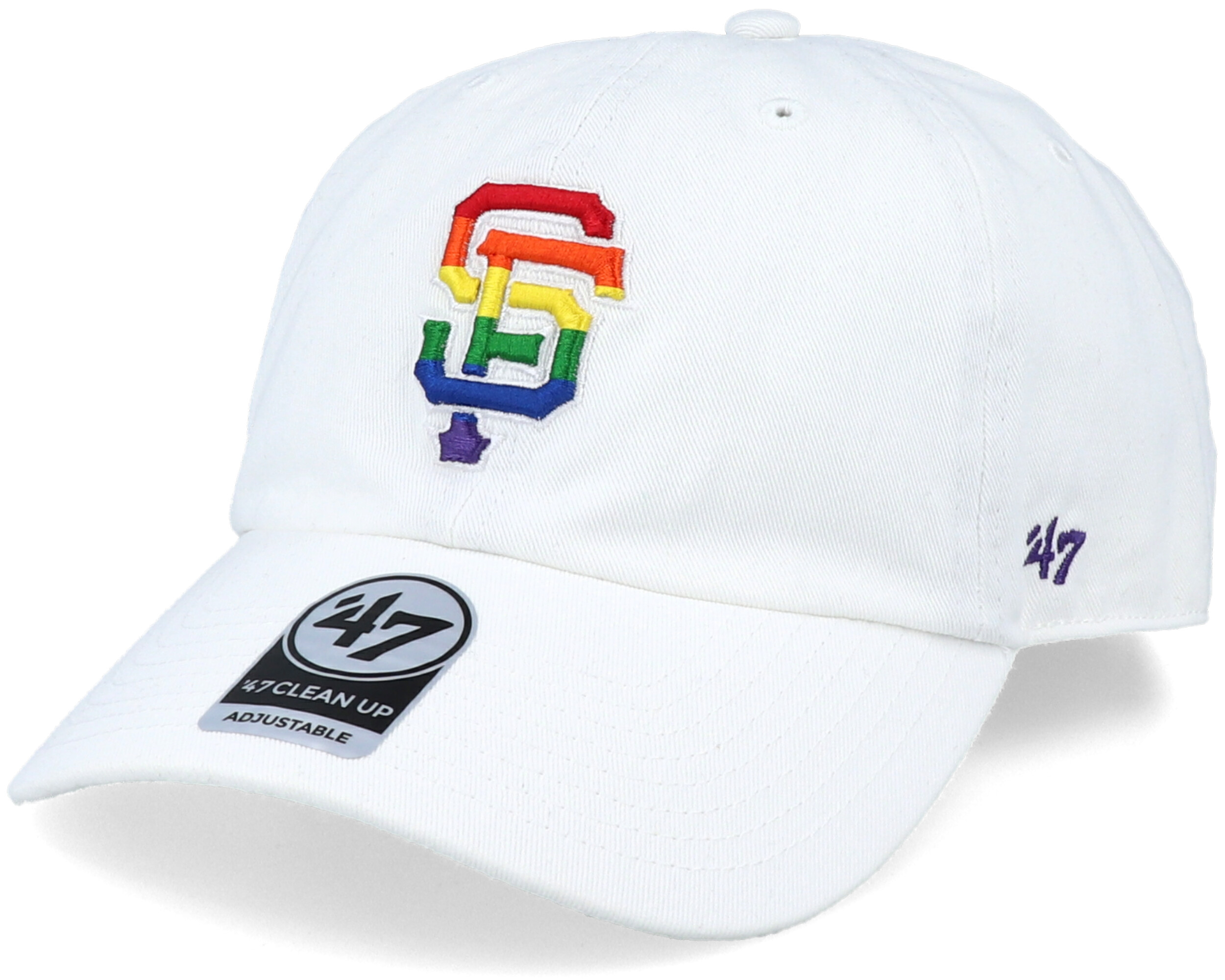 San Francisco Giants Pride Clean Up White/Rainbow Adjustable - 47