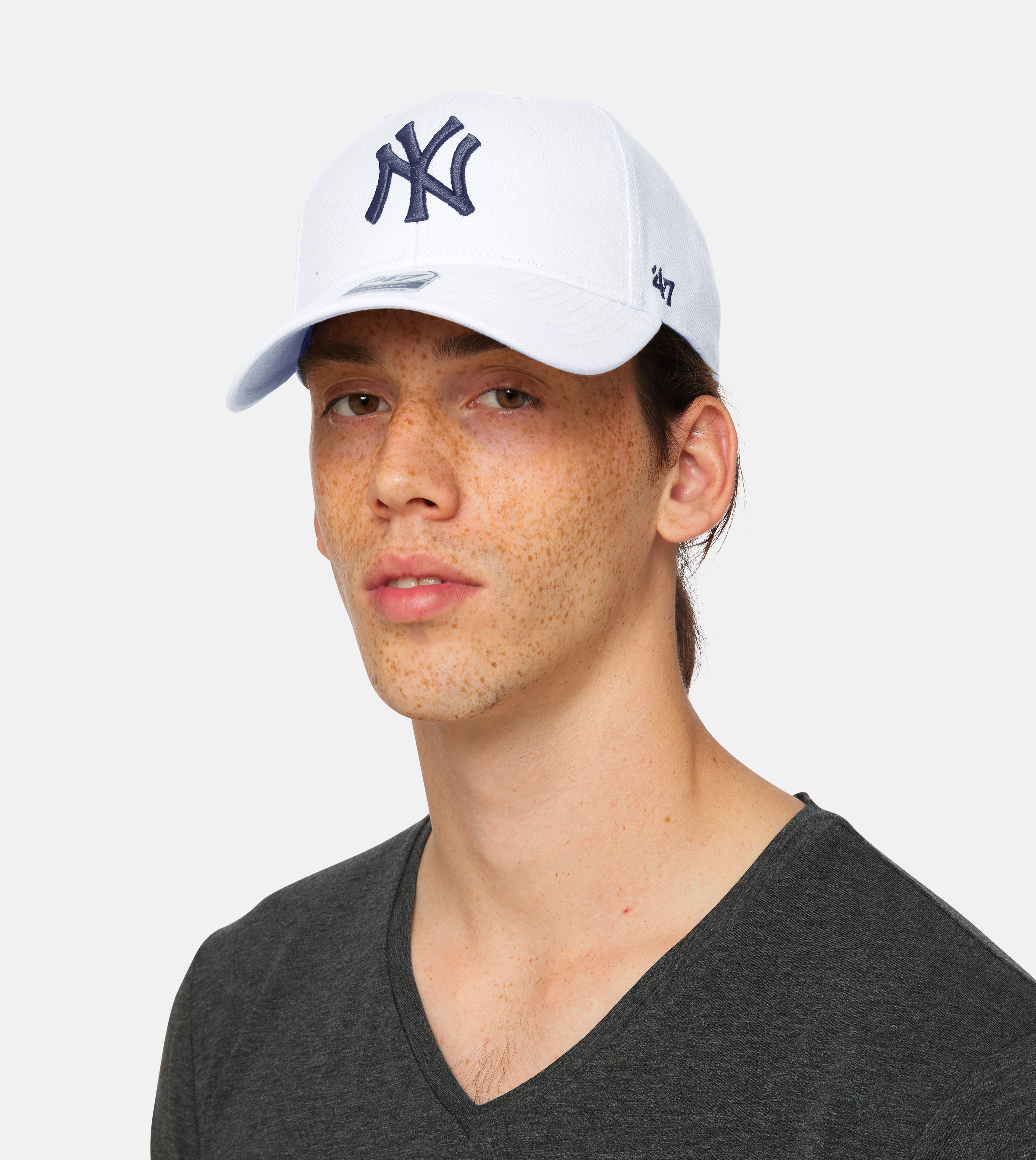 New York Yankees Mvp Bone Adjustable - 47 Brand cap