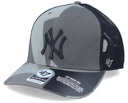New York Yankees Mvp DP Countershade Sandalwood Camo/Black Trucker - 47 Brand