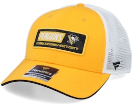 Pittsburgh Penguins Iconic Defender Yellow Gold/White Trucker - Fanatics