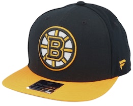 Boston Bruins Iconic Defender Black/Yellow Gold Snapback - Fanatics