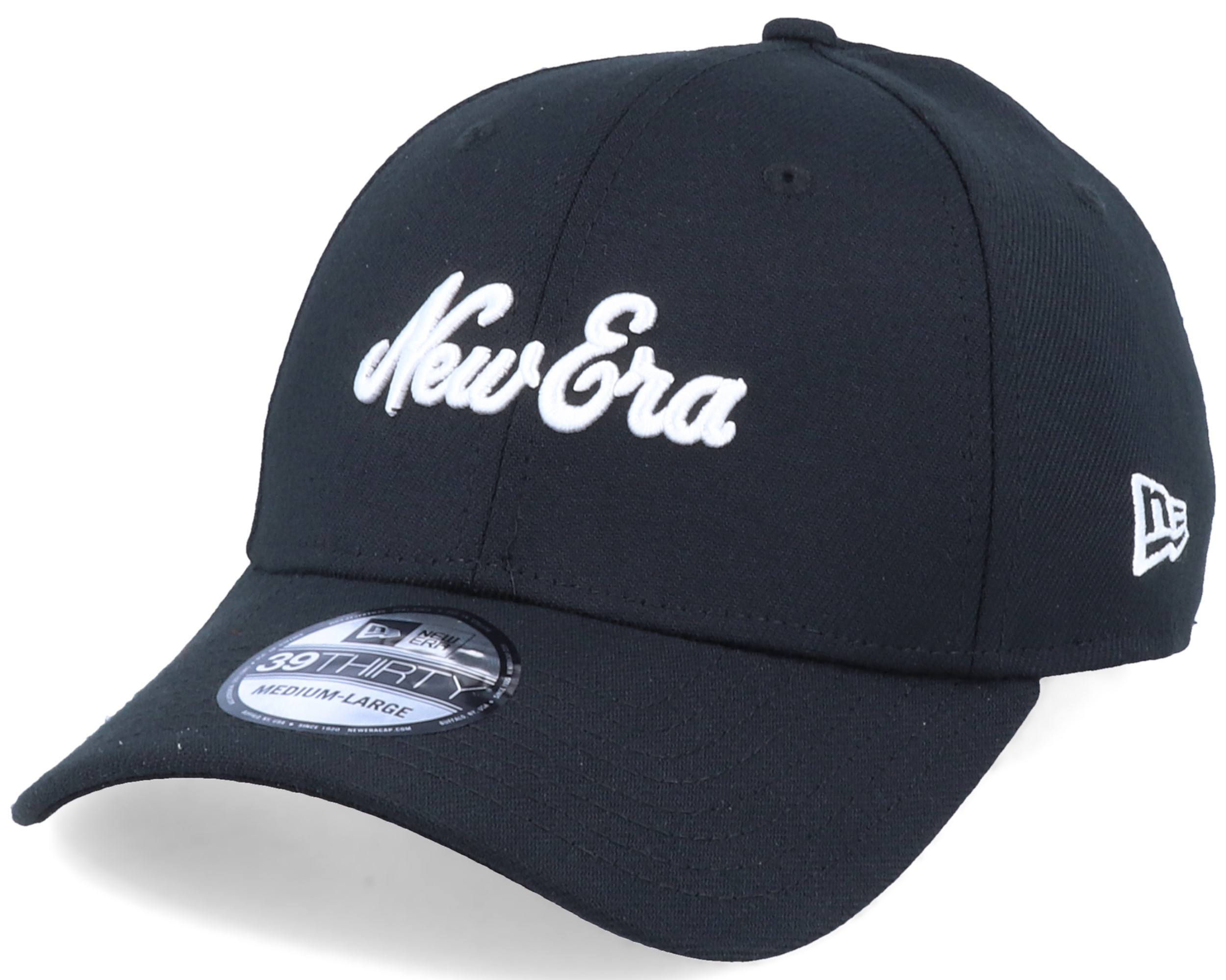 Script 39Thirty Black/White Flexfit - New Era cap | Hatstoreworld.com