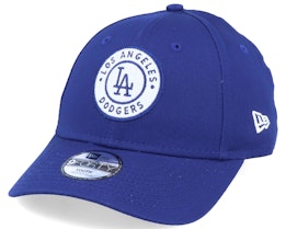 Kids Los Angeles Dodgers Circle Patch 9Forty Blue/White Adjustable - New Era