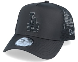 Los Angeles Dodgers Tonal A-Frame Black Trucker - New Era