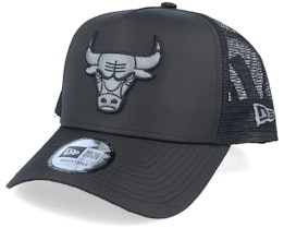 Chicago Bulls Tonal Black/Charcoal Trucker - New Era
